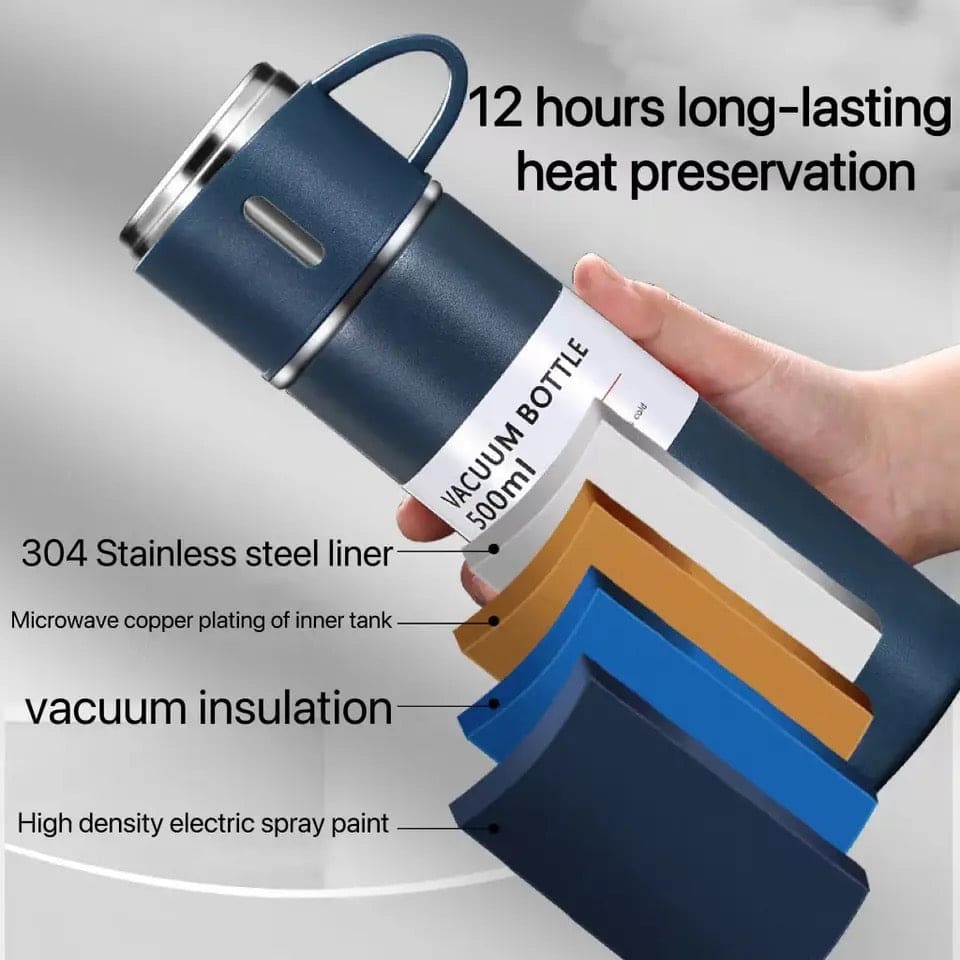 Vacuum Flask Mug Set, Stainless Steel Vacuum Flask Tumbler For Coffee Hot Water, Business Thermoses Mug, Double Layer Vacuum Insulated Flask Tumbler, Thermal Water Bottle, Leaf Proof Travel Mug, Trip Water Bottle For Car, 500Ml Bullet Thermos Bottle Vacuum Flask Mug Set, Stainless Steel Vacuum Flask Tumbler For Coffee Hot Water, Business Thermoses Mug, Double Layer Vacuum Insulated Flask Tumbler, Thermal Water Bottle, Leaf Proof Travel Mug, Trip Water Bottle For Car, 500Ml Bullet Thermos Bottle